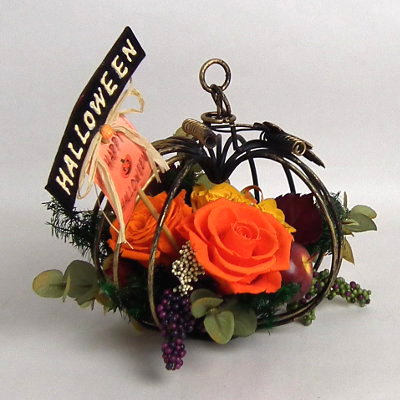 確認用。#2ハロウィン容器のドライフラワーアレンジ 確認用。#2ハロウィン容器のドライフラワーアレンジ